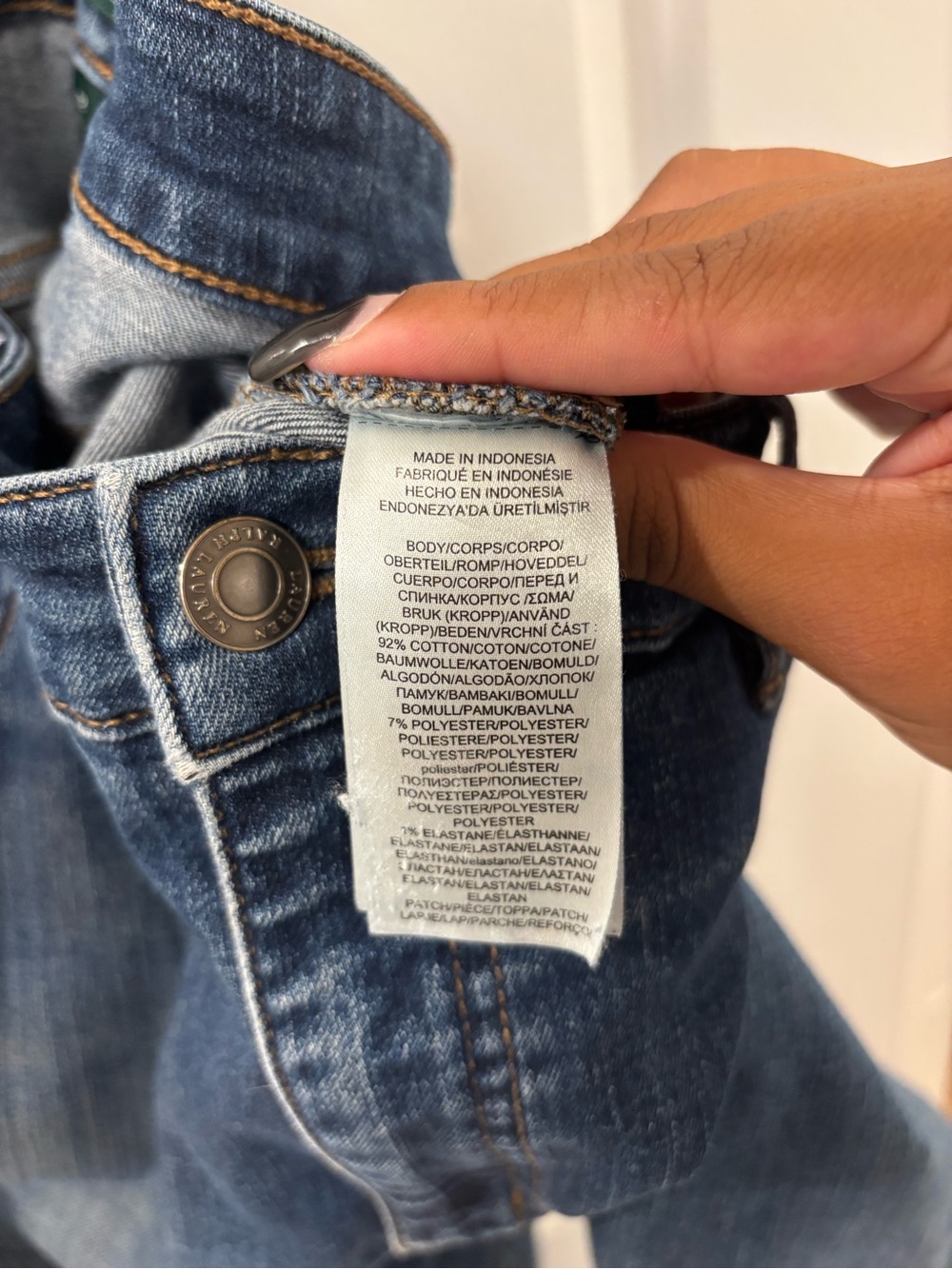Lauren Ralph Lauren Women’s Straight Leg Jeans in Blue Wash 12 - Picture 5 of 9